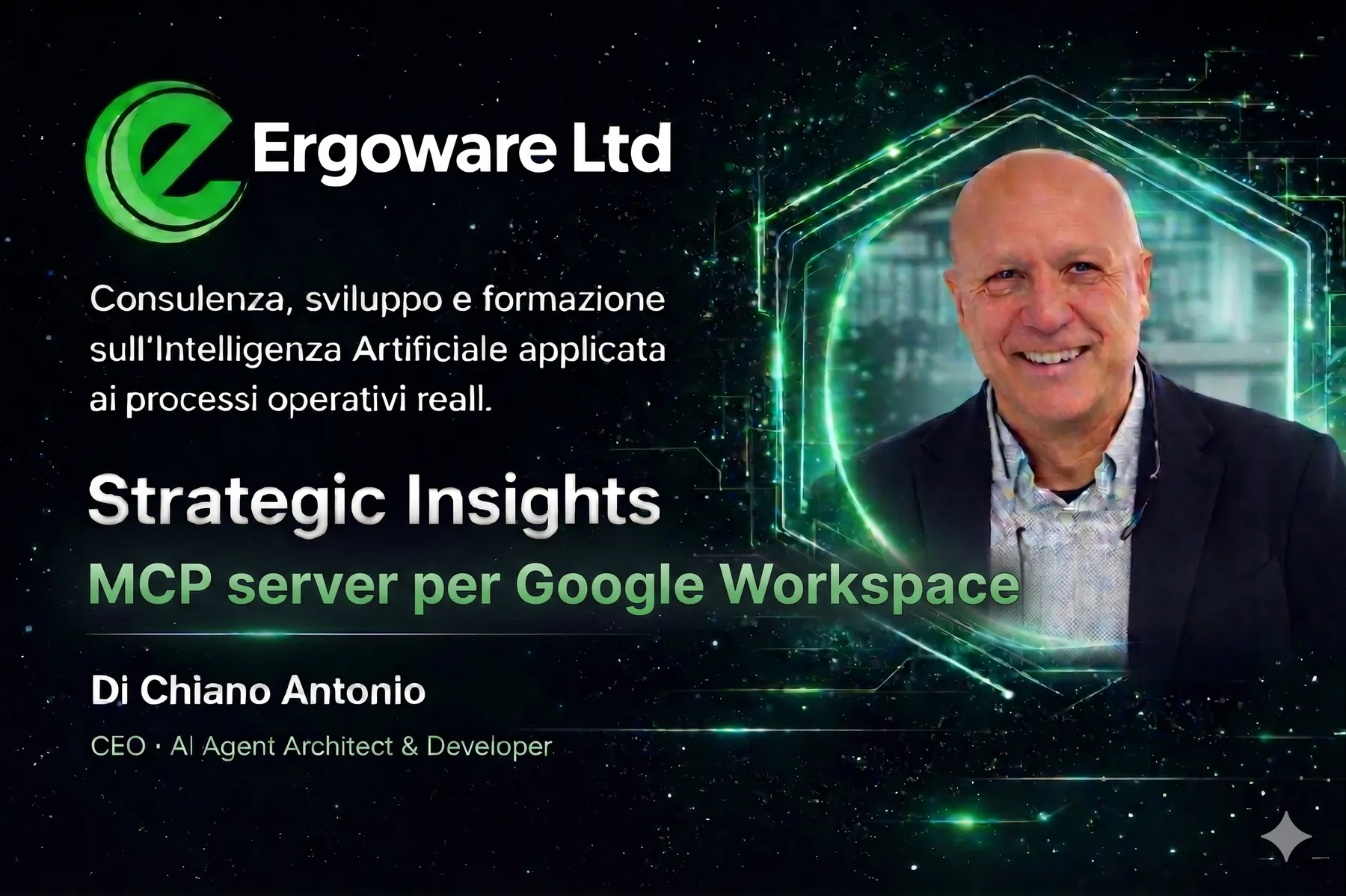 Schema visuale di integrazione MCP server con Google Workspace